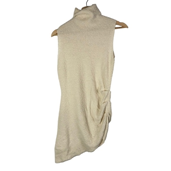 Helmut Lang Off White Ivory Asymmetric Sleeveless Tank Top S - Picture 3 of 5